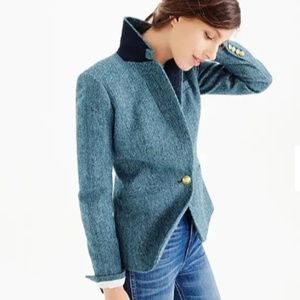 NWOT/JCrew/ Campbell blazer in blue herringbone